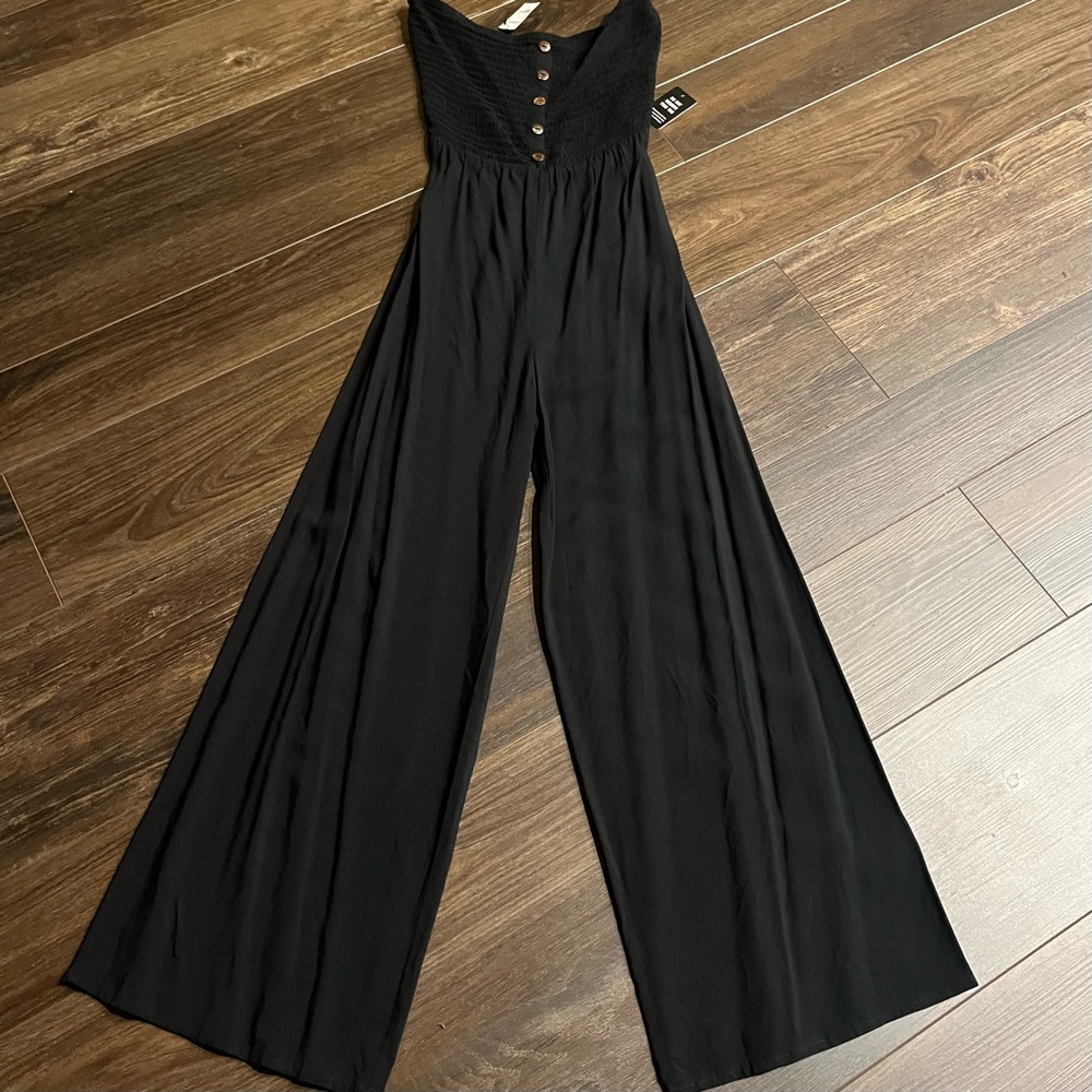 Express Wide Leg Strapless Jumpsuit NWT Sz Small